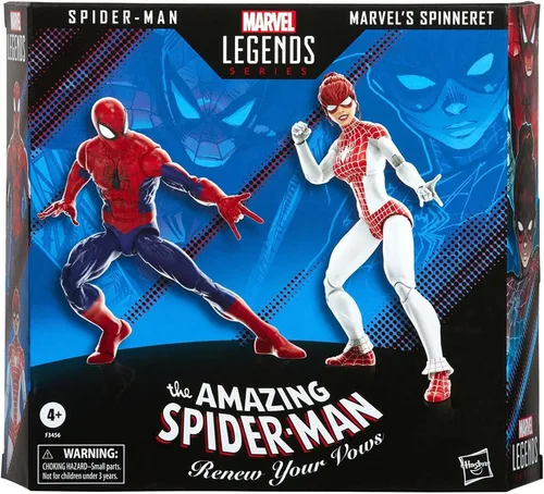 Vista 7 de Spider-Man Marvel Legends Series - Figura de acción de 6 pulgadas y Spinneret, paquete de 2, incluye 10 accesorios