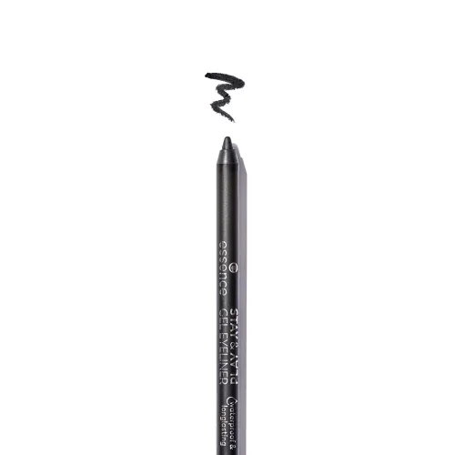 Vista 6 de essence - Máscara de pestañas postizas con efecto de pestañas postizas y delineadores de ojos de gel Stay & Play 01 Black Raven Vegano y libre