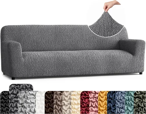 Vista 63 de PAULATO BY GA.I.CO. Funda para Silla - Funda para Sillón - Funda para Sillón - Funda de Tela Suave - Protector de Muebles Elegante de Ajuste Ceniza