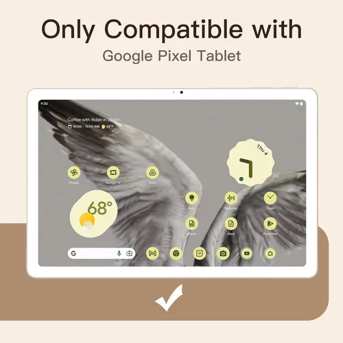 Vista 2 de JETech Protector de pantalla para tableta Google Pixel (11 pulgadas, modelo 2023), película de vidrio templado 9H, transparente HD, paquete de 2