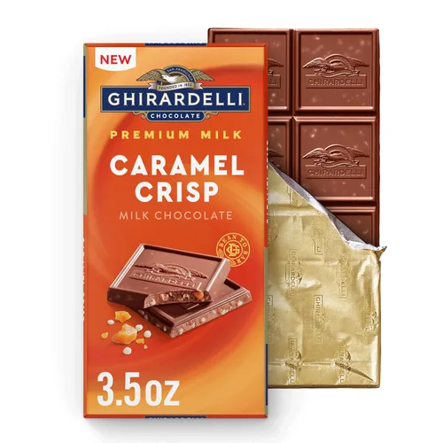 Vista 19 de GHIRARDELLI Barra cuadrada de chocolate amargo frambuesa, barra de 4.8 onzas (paquete de 10)