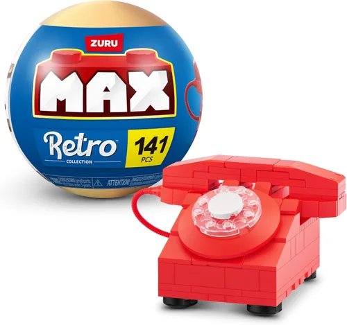 Vista 13 de ZURU MAX - Ladrillos de construcción retro prémium (máquina de arcade) juguete coleccionable de desembalaje