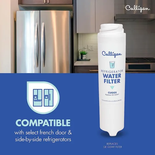 Vista 4 de Culligan CUGMS Filtro de agua para refrigerador Reemplazo para filtro de agua GE (MSWF) Reemplazar cada 6 meses Paquete de 1