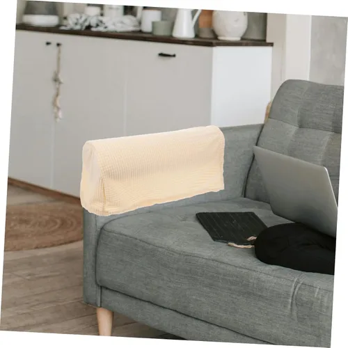 Vista 5 de VICASKY Fundas elásticas para reposabrazos de sofá, cómodas fundas para reposabrazos de sofá, estilo simple, 2 piezas