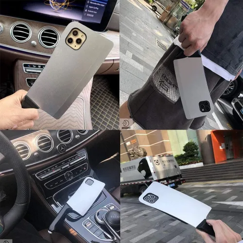Vista 5 de Prank - Funda de teléfono compatible con Samsung Galaxy A12, funda de goma de silicona suave para cuchillo de cocina, forma de picador, cubierta