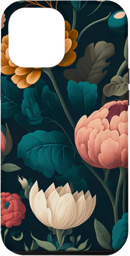 Vista 6 de Funda floral Moody Moody con diseño de flores oscuras vintage para iPhone 15