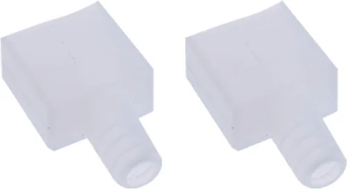 Vista 3 de Shine Decor Paquete de tapas de cable de 12 V o 24 V 0.236 x 0.472 in LED de silicona neón luces de neón inteligentes de bajo voltaje, kit de tapa