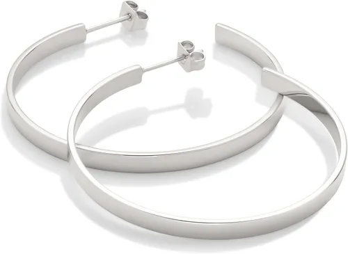 Vista 3 de Tienda Essentials 14K Gold Plated Square Edge Hoop