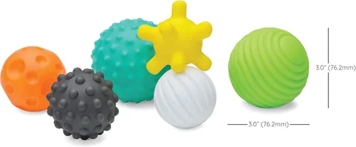 Vista 6 de Multijuego de pelota con textura, de Infantino, individual, Multicolor