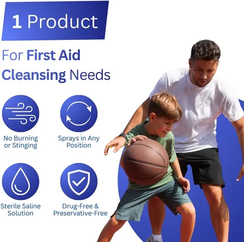 Vista 5 de NeilMed Cleanse - Jabón salino estéril para heridas, 6 onzas