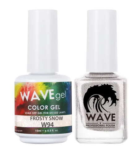 Vista 187 de WAVEGEL - Juego dúo de gel y esmalte de uñas a juego - Colección Simplicity - #P109 Blizzard I 0.5 onzas