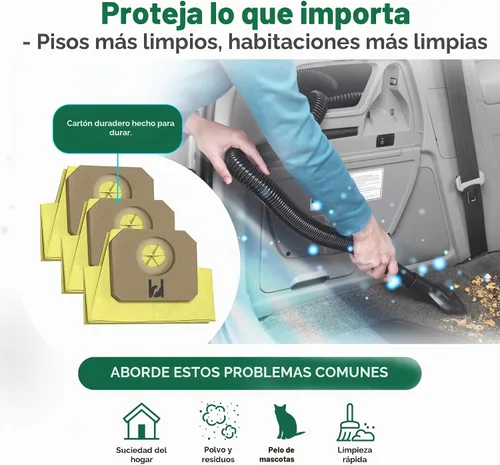 Vista 3 de Crucial Vacuum 3 bolsas de vacío de repuesto, compatibles con Honda Parte # 2940380, 84909-TK8-A01, compatible con Honda Odyssey H80916