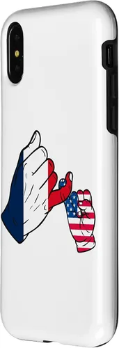 Vista 6 de iPhone XR Parent and child France USA family Case