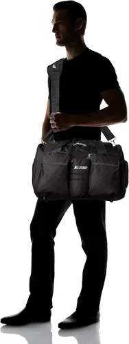 Vista 8 de Everest Gimnasio bolsa con bolsillo para ropa húmeda, Marino), S223-NYBK