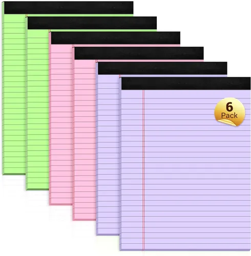 Vista 10 de Paquete de 3 blocs legales azules de 8.5 x 11 pulgadas, bloc de notas con 2-Azul