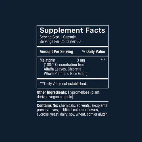 Vista 5 de Herbatonin® 3mg - La primera fito-melatonina (melatonina natural de planta) para el ciclo del sueño, el reloj corporal y el ritmo circadiano