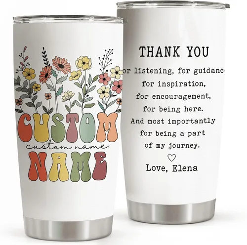 Vista 7 de Regalos personalizados para mujer jefa, vaso de 20 onzas, los mejores regalos para mujeres, regalos para jefe, regalos para jefe, regalos