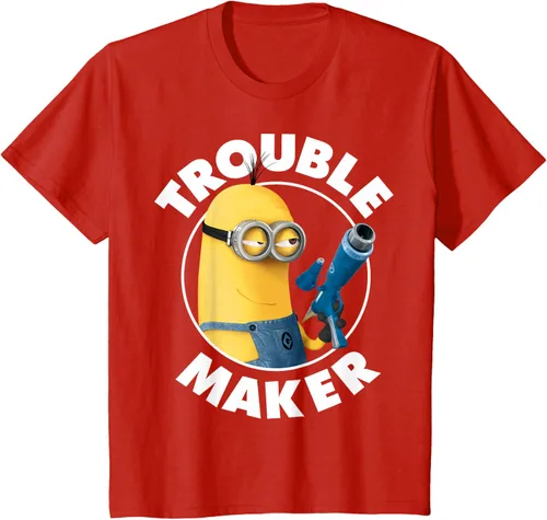 Vista 3 de Despicable Me Minions Kevin Fabricante de Problemas Gráfico Camiseta Negro