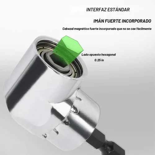 Vista 6 de TIMESET L 3 piezas 1/4" 3/8" 1/2" Cr-V vástago hexagonal de grado de impacto adaptador de enchufe de grado de impacto juego de extensión y adaptador