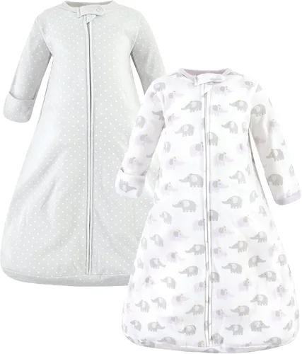 Vista 24 de Hudson Baby Saco de dormir unisex de algodón con manga larga para bebé, saco, manta