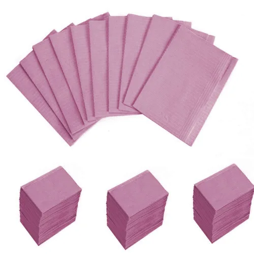 Vista 7 de Baberos dentales desechables impermeables, 125 piezas de baberos de tatuaje, baberos impermeables para tatuaje (negro)