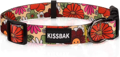 Vista 18 de Collar de perro para perros pequeños y medianos, diseño especial, lindo collar para mascotas, suave, ajustable, elegante, floral, hembra, cachorro