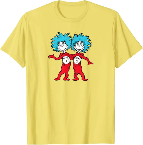 Vista 45 de Dr. Seuss Thing 1 Thing 2 Buddies - Camiseta Negro