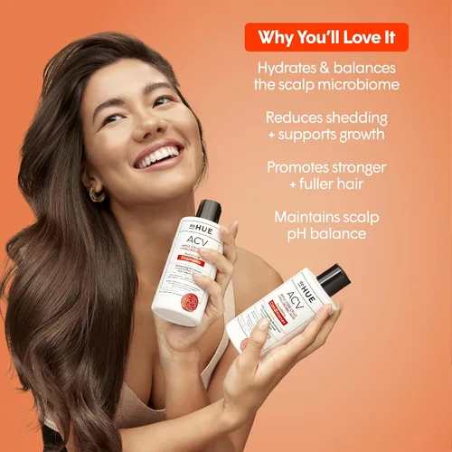 Vista 2 de dpHUE ACV Acondicionador revitalizante - 8.5 oz - Apoya el crecimiento saludable del cabello - Con vinagre de sidra de manzana y ácido hialurónico