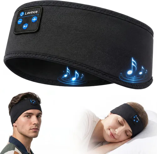 Vista 10 de Auriculares para dormir Bluetooth 5.4, diadema para dormir Malva