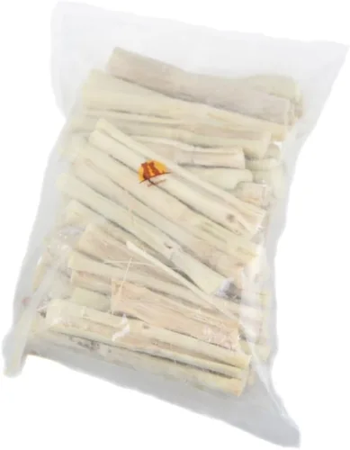 Vista 3 de emours Juguete masticable de dientes de bambú natural para conejos, conejos, chinchilla, cobayas, jerbos de azúcar y más (7.05 oz)