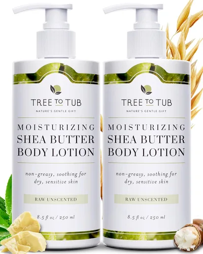 Vista 12 de Tree To Tub Loción corporal Retinol - Crema corporal hidratante, crema reafirmante avanzada con ácido hialurónico y manteca de karité, loción
