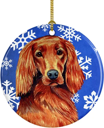 Vista 245 de Caroline's Treasures Cavalier Spaniel - Adorno de cerámica para colgar en el árbol de Navidad, para el hogar, Navidad, fiestas, regalo, 3 pulgadas