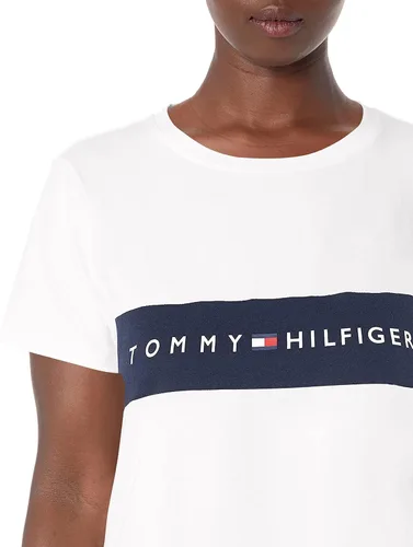 Vista 3 de Tommy Hilfiger Women's Performance Cotton T-Shirt Lightweight Graphic Tees