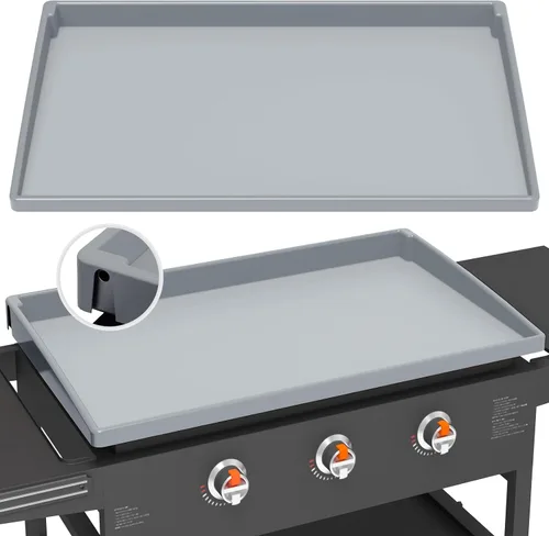 Vista 21 de Funda de parrilla de silicona para Blackstone - 28 pulgadas de cobertura verdadera y completa, resistente, apta para alimentos, protectora