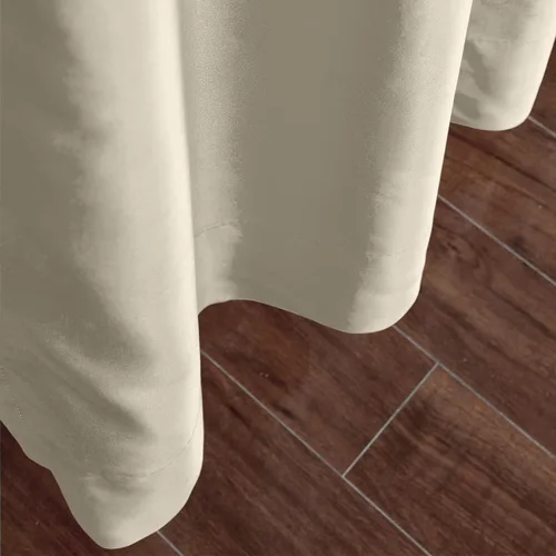 Vista 2 de cololeaf Nursery Essential - Cortinas opacas naturales con forro de seda sintética con forro (2 capas) para dormitorio, sala de estar, cortinas
