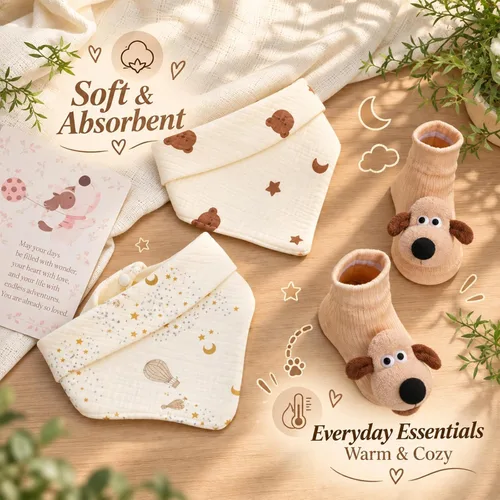 Vista 3 de Cesta de regalos para bebé, bebé recién nacido y regalo para padres nuevos