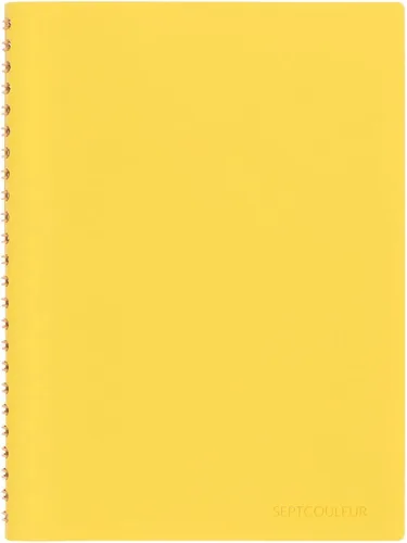 Vista 4 de Maruman Septcouleur - Cuaderno de espiral, 200 páginas, cuadrícula A6 de Blanco