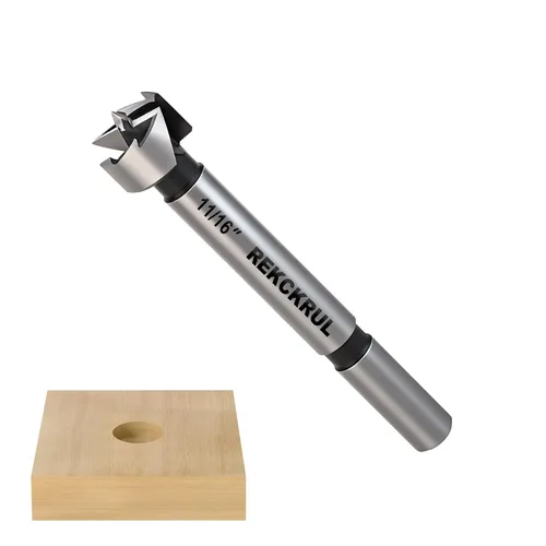 Vista 26 de Broca Forstner de 3 pulgadas, broca Forstner de 3 pulgadas para carpintería, cortador de bisagra para madera dura, madera contrachapada, plástico