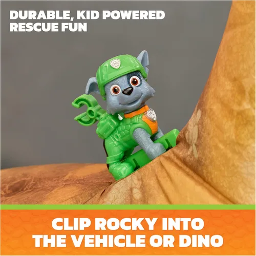 Vista 5 de PAW Patrol: The Dino Movie Megasaurus Dino Vehicle with Inflatable Toy