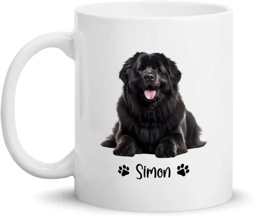 Vista 28 de Taza de café personalizada Golden Retriever con nombre para mamá o papá del perro, regalo personalizado para los amantes de los perros, taza de Taza