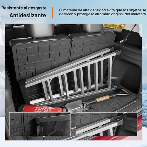 Vista 4 de powoq Alfombra de Carga Compatible con Jeep Grand Cherokee L 2021-2025 Alfombra de Maletero Overland Forro de Carga TPE Forro de Maletero