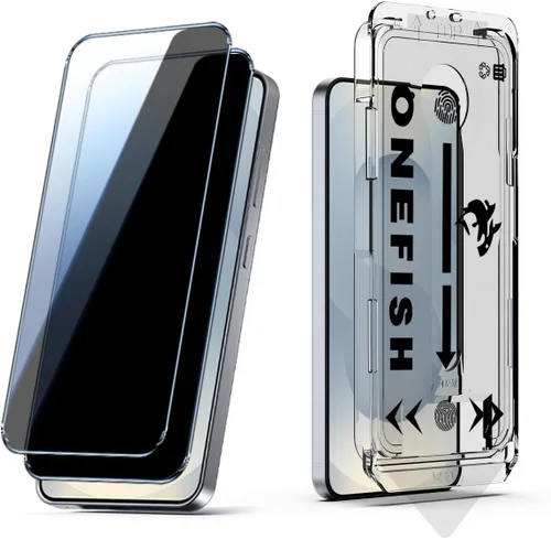 Vista 20 de OneFish Protector de pantalla de vidrio templado de borde completo para iPhone 11 Pro/XS/X de 5.8 pulgadas, paquete de 2 refuerzos de bordes, HD