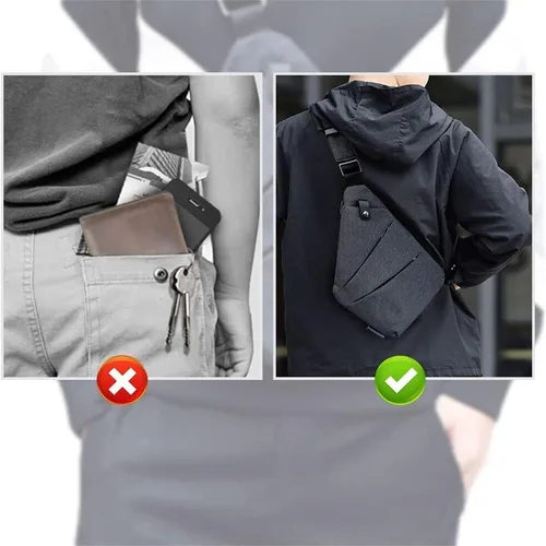 Vista 3 de Diameleo North Carry - Bolsa delgada para hombre y mujer
