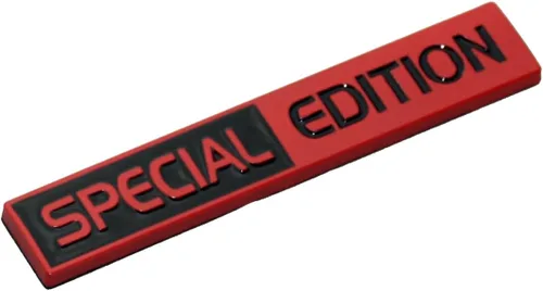 Vista 3 de 2 calcomanías de edición especial con emblema 3D para guardabarros de automóvil, camión, SUV, color negro y rojo negro rojo