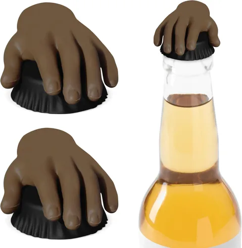 Vista 9 de NightCap Funda de bebida para botellas, cubierta de silicona para botellas de cerveza y protector de tapa de botella, tapa de seguridad