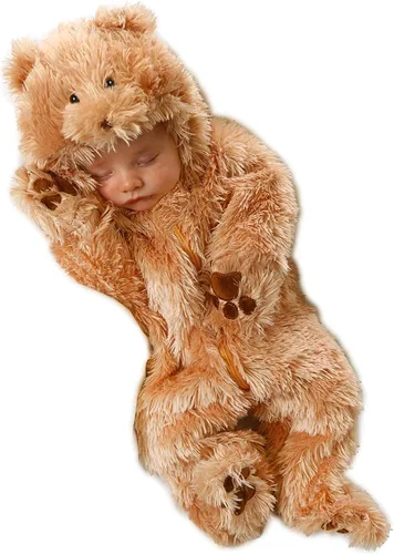 Vista 2 de Baby Snuggle - Enterizo de oso de peluche de lujo