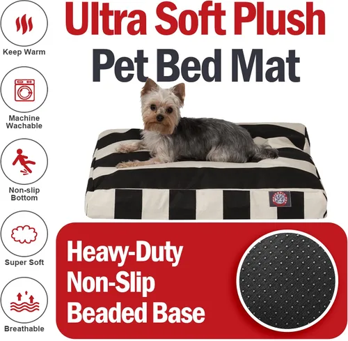 Vista 5 de Majestic Pet Cama para Perros de Espuma Viscoelástica Triturada Pequeña con Funda Extraíble Lavable de 27 x 20 x 4 Pulgadas – Cama Ortopédica
