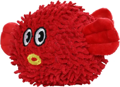 Vista 10 de MIGHTY® Paquete de 2 juguetes pequeños de microfibra para perros Panda Juguete de peluche ultra duradero con múltiples capas y costuras