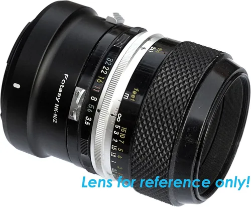 Vista 2 de Fotasy Adaptador de Lente Nikkor Montura F a Montura Z, Adaptador de Montura FTZ, Adaptador Nikkor F Z, Adaptador F a Z, Compatible con Cámara Sin