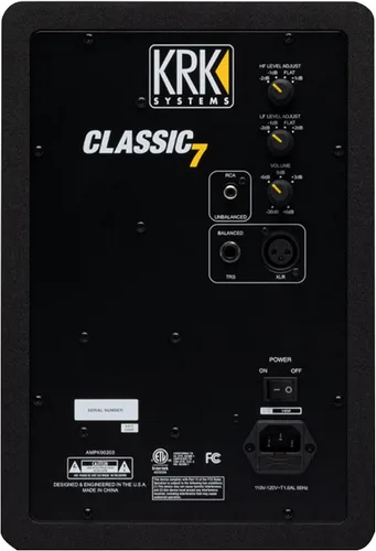 Vista 7 de KRK Monitor de estudio profesional bidireccional clásico de 7 vías